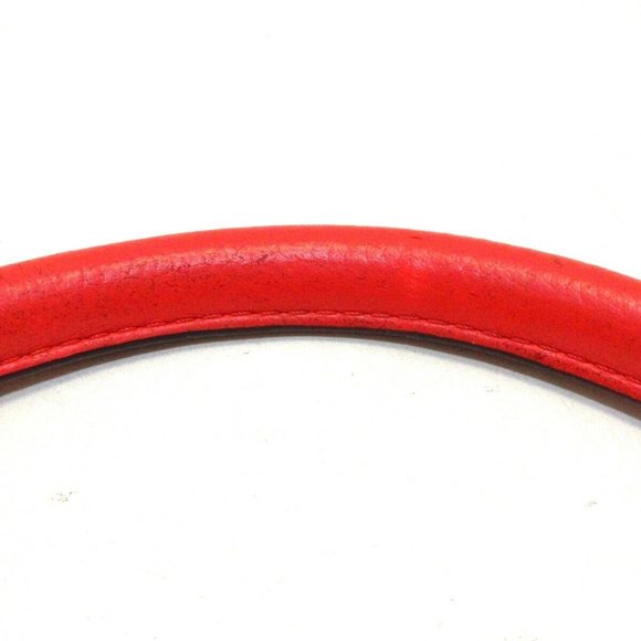 Auth CELINE Trapeze Small Red Leather Suede Womens Handbag - Picture 10 of 15